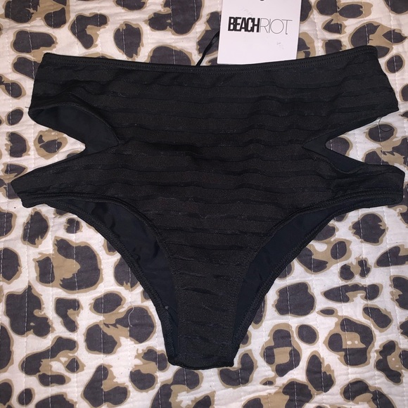 NWT Beach Riot Whitney High Waisted Bikini Bottom - Picture 3 of 4